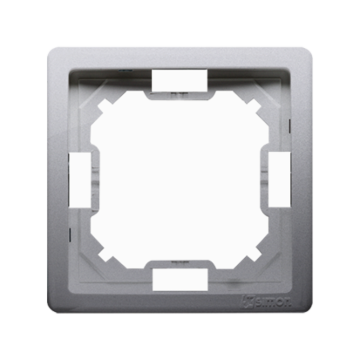 Ramka 1-krotna inox, metalizowany Basic Standard Kontakt-Simon BMR1/21