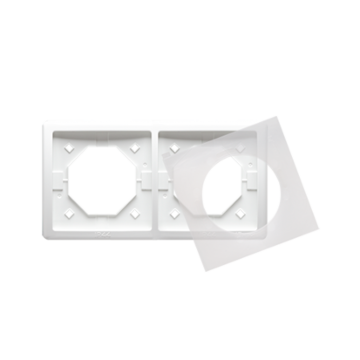 Ramka 2-krotna IP44 biały IP44 Basic Standard Kontakt Simon BMR2B/11