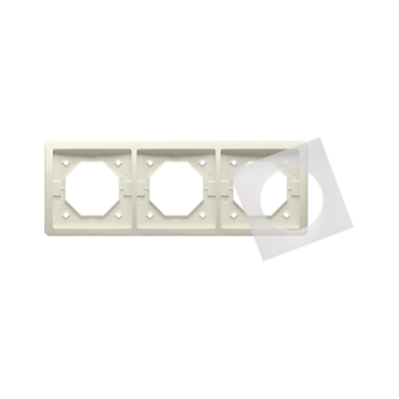 Ramka 3-krotna IP44 beżowy IP44 Basic Standard Kontakt Simon BMR3B/12