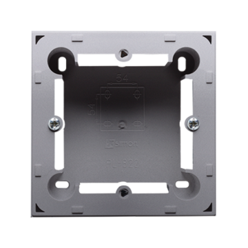 Puszka natynkowa 1-krotna inox, metalizowany Basic Standard Kontakt-Simon MPN1/21