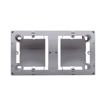 Puszka natynkowa 2-krotna inox, metalizowany Basic Standard Kontakt-Simon MPN2/21 Puszka natynkowa 2-krotna inox, metalizowany Basic Standard Kontakt-Simon MPN2/21
