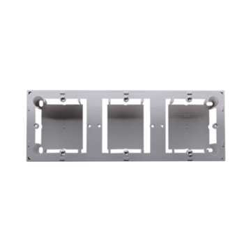 Puszka natynkowa 3-krotna inox, metalizowany Basic Standard Kontakt-Simon MPN3/21 Puszka natynkowa 3-krotna inox, metalizowany Basic Standard Kontakt-Simon MPN3/21