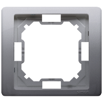 Ramka 1-krotna inox, metalizowany Basic Neos Kontakt-Simon BMRC1/21