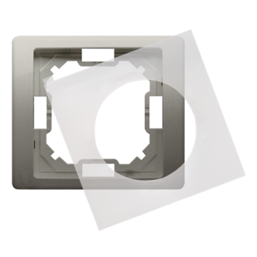 Ramka 1-krotna IP44 satynowy, metalizowany IP44 Basic Neos Kontakt Simon BMRC1B/29