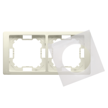 Ramka 2-krotna IP44 beżowy IP44 Basic Neos Kontakt Simon BMRC2B/12