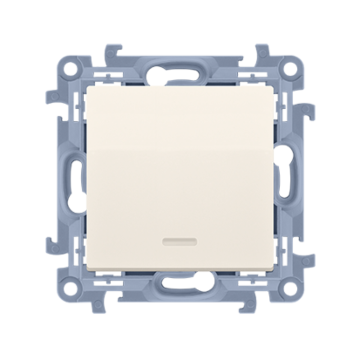 Włącznik krzyżowy podświetlany kremowy Simon10 Kontakt-Simon CW7L.01/X/41
