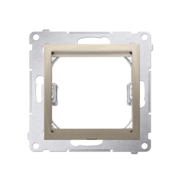 Adapter na osprzęt standardu 45x45 mm złoty mat Simon54 Kontakt-Simon DA45.01/44