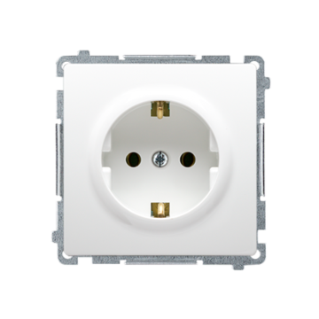 Gniazdo elektryczne pojedyncze SCHUKO biały Basic Kontakt-Simon BMGSZ1Z.01/11