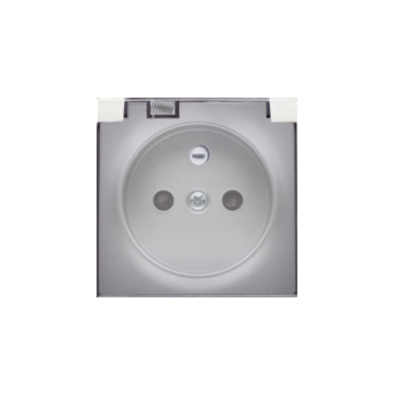Pokrywa do gniazda z klapką aluminium IP44 Simon82 Kontakt-Simon 82068KD-93