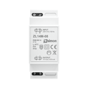 Zasilacz LED modułowy 14V DC 8W Simon54 Kontakt-Simon ZL14M-08