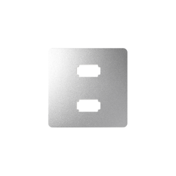 Pokrywa do gniazda 2 x USB (2.0) typ A żeńskiego aluminium Simon82 Kontakt-Simon 8201090-093