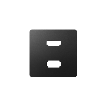 Pokrywa do gniazda USB + HDMI (V1.4) żeńskiego grafit Simon82 Kontakt-Simon 8201095-038