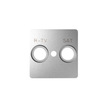 Pokrywa do gniazda antenowego RTV-SAT aluminium Simon82 Kontakt-Simon 82097-93