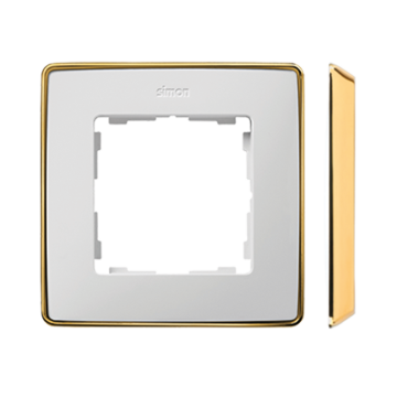 Ramka 1-krotna biały Simon82 Detail Kontakt-Simon 8201610-245