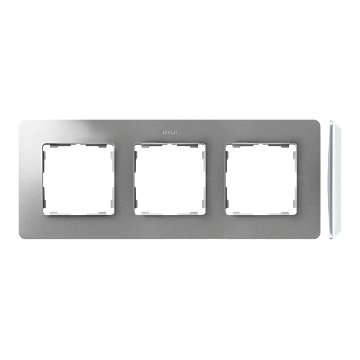 Ramka 3-krotna aluminium Simon82 Detail Kontakt-Simon 8200630-093