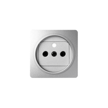 Pokrywa do gniazda pojedynczego aluminium Simon82 Kontakt-Simon 82068-93