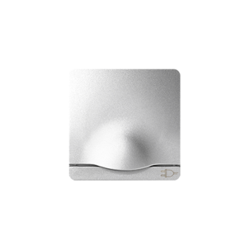 Pokrywa z klapką do gniazda SCHUKO aluminium Simon82 Kontakt-Simon 82090-93