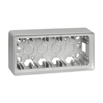 Puszka natynkowa 3-krotna aluminium Simon82 Kontakt-Simon 8200770-093 Puszka natynkowa 3-krotna aluminium Simon82 Kontakt-Simon 8200770-093