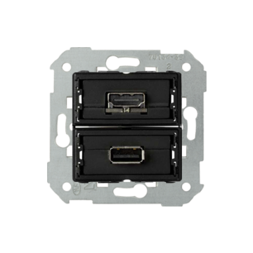 Mechanizm gniazda USB + HDMI (V1.4) żeńskie Simon82 Kontakt-Simon 7501095-039
