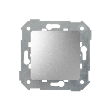 Zaślepka z ramką montażową aluminium Simon82 Kontakt-Simon 82800-93