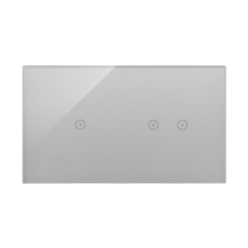 Panel dotykowy 2 moduły srebrna mgła Simon54 Touch Kontakt-Simon DSTR212/71