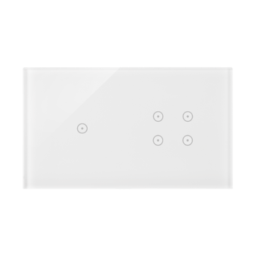 Panel dotykowy 2 moduły biała perła Simon54 Touch Kontakt-Simon DSTR214/70