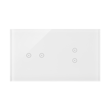 Panel dotykowy 2 moduły biała perła Simon54 Touch Kontakt-Simon DSTR223/70