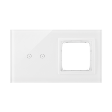 Panel dotykowy 2 moduły biała perła Simon54 Touch Kontakt-Simon DSTR220/70