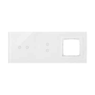 Panel dotykowy 3 moduły biała perła Simon54 Touch Kontakt-Simon DSTR3230/70
