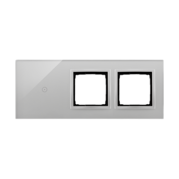 Panel dotykowy 3 moduły srebrna mgła Simon54 Touch Kontakt-Simon DSTR3100/71