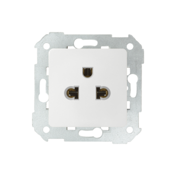 Gniazdo elektryczne europejsko-amerykańskie biały Simon82 Kontakt-Simon 27439-35