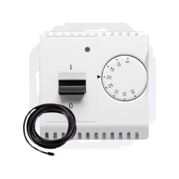 Regulator temperatury z czujnikiem zewnętrznym biały Basic Kontakt-Simon BMRT10ZS.02/11