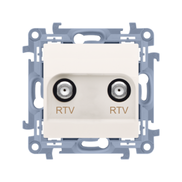 Gniazdo antenowe RTV-RTV końcowe kremowy Simon10 Kontakt-Simon CAK2F.01/41 Gniazdo antenowe RTV-RTV końcowe kremowy Simon10 Kontakt-Simon CAK2F.01/41