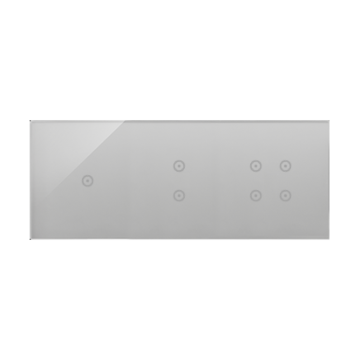 Panel dotykowy 3 moduły srebrna mgła Simon54 Touch Kontakt-Simon DSTR3134/71