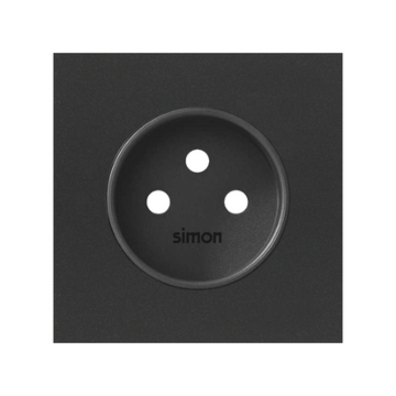 Pokrywa gniazda pojedynczego czarny mat Simon100 Kontakt-Simon 10000068-238