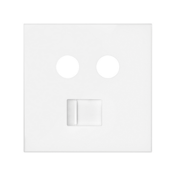 Pokrywa gniazda R/TV-SAT + RJ45 biały mat Simon100 Kontakt-Simon 10000072-230 Pokrywa gniazda R/TV-SAT + RJ45 biały mat Simon100 Kontakt-Simon 10000072-230