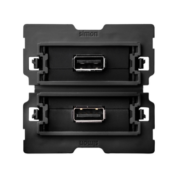 Gniazdo USB podwójne 2.0 typ A żeńskie Simon100 Kontakt-Simon 10000562-039