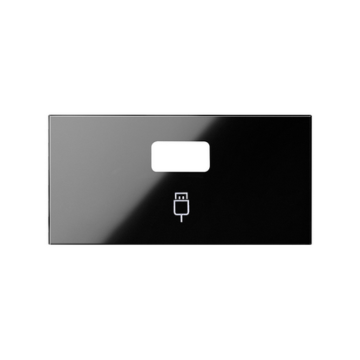 Pokrywa do gniazda USB pojedynczego (mechanizm 1/2) czarny Simon100 Kontakt-Simon 10001091-138