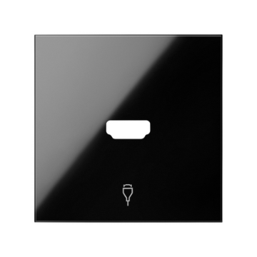 Pokrywa gniazda HDMI pojedynczego czarny Simon100 Kontakt-Simon 10001094-138