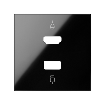Pokrywa do gniazda HDMI+ USB czarny Simon100 Kontakt-Simon 10001095-138