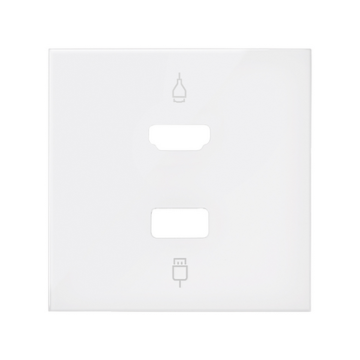 Pokrywa do gniazda HDMI+ USB biały mat Simon100 Kontakt-Simon 10001095-230