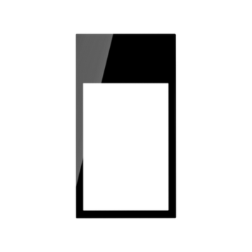 Ramka minimal pionowa 2-krotna 3 moduły czarny Simon100 Kontakt-Simon 10002621-138