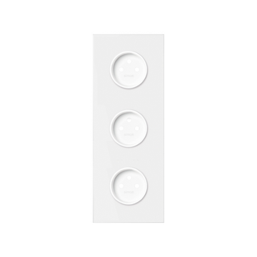 Panel 3-krotny 3 gniazda zasilające biały mat Simon100 Kontakt-Simon 10020315-230