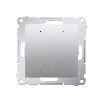 Sterownik WiFi SWITCH D srebrny, matowy, metalizowany Simon54 GO Kontakt-Simon DEW2W.01/43