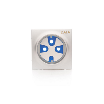 Pokrywa do gniazda DATA srebrny mat, metalizowany Simon54 Kontakt-Simon DGD1P/43