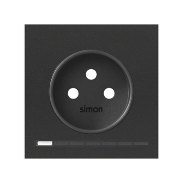 Pokrywa iO gniazda czarny mat Simon100 Kontakt-Simon 10002042-238
