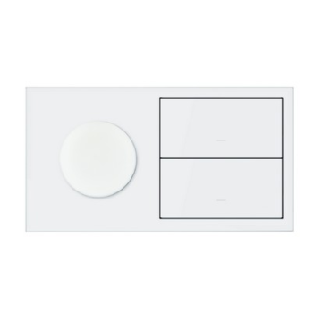 Panel 2-krotny IP44 1 gniazdo + 2 klawisze biały mat Simon100 Kontakt-Simon 10020193-230