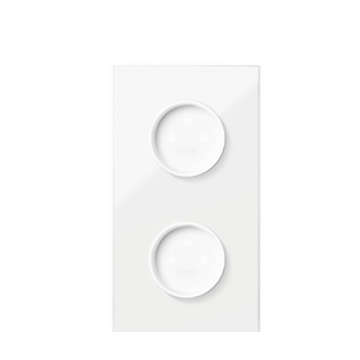 Panel 2-krotny 2 gniazda zasilające biały Simon100 Kontakt-Simon 10020220-130 Panel 2-krotny 2 gniazda zasilające biały Simon100 Kontakt-Simon 10020220-130