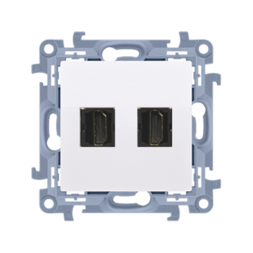 Gniazdo HDMI podwójne biały Simon10 Kontakt-Simon CGHDMI2.01/11