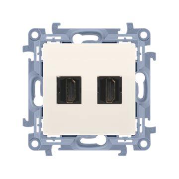 Gniazdo HDMI podwójne kremowy Simon10 Kontakt-Simon CGHDMI2.01/41